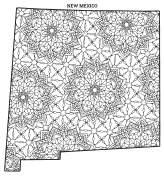 New Mexico coloring page, New Mexico coloring sheet, mandala, free, printable, pattern, coloring pages, coloring sheet, color, book, pictures to color, children, kids, adult, print, download, pdf.