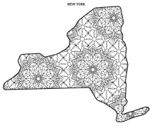 New York coloring page, New York coloring sheet, mandala, free, printable, pattern, coloring pages, coloring sheet, color, book, pictures to color, children, kids, adult, print, download, pdf.