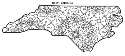 North Carolina coloring page, North Carolina coloring sheet, mandala, free, printable, pattern, coloring pages, coloring sheet, color, book, pictures to color, children, kids, adult, print, download, pdf.