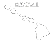 Hawaii coloring page, Hawaii coloring sheet, free, printable, pattern, coloring pages, coloring sheet, outline, color, book, pictures to color, children, kids, adult, print, download, pdf.