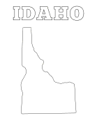 Idaho coloring page, Idaho coloring sheet, free, printable, pattern, coloring pages, coloring sheet, outline, color, book, pictures to color, children, kids, adult, print, download, pdf.