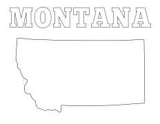 Montana coloring page, Montana coloring sheet, free, printable, pattern, coloring pages, coloring sheet, outline, color, book, pictures to color, children, kids, adult, print, download, pdf.