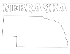 Nebraska coloring page, Nebraska coloring sheet, free, printable, pattern, coloring pages, coloring sheet, outline, color, book, pictures to color, children, kids, adult, print, download, pdf.