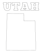 Utah coloring page, Utah coloring sheet, free, printable, pattern, coloring pages, coloring sheet, outline, color, book, pictures to color, children, kids, adult, print, download, pdf.
