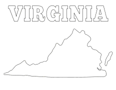 Virginia coloring page, Virginia coloring sheet, free, printable, pattern, coloring pages, coloring sheet, outline, color, book, pictures to color, children, kids, adult, print, download, pdf.