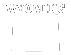 Wyoming coloring page, Wyoming coloring sheet, free, printable, pattern, coloring pages, coloring sheet, outline, color, book, pictures to color, children, kids, adult, print, download, pdf.