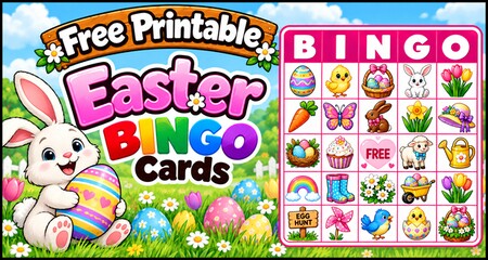 Easter Bingo Cards – Free Printable PDF Downloads