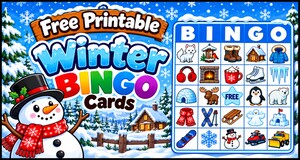 Winter Bingo Cards