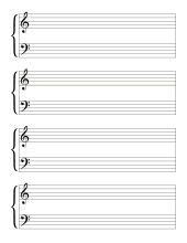 Free Printable Music Staff Paper - Paper Trail Design