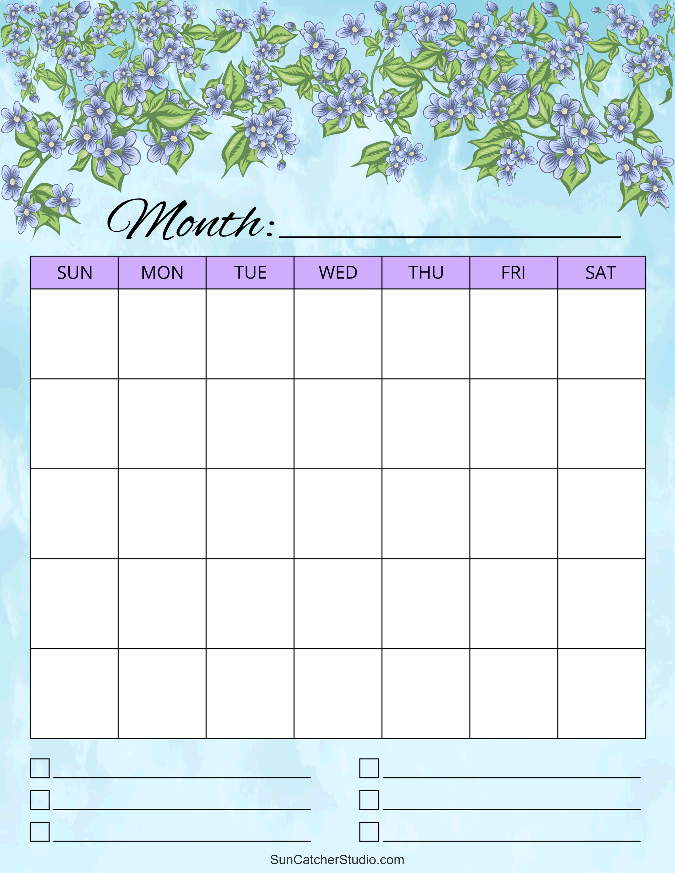 Blank Calendar Templates Free Printable Pages Diy Projects Blank Calendar Templates Free Printable Pages Diy Projects