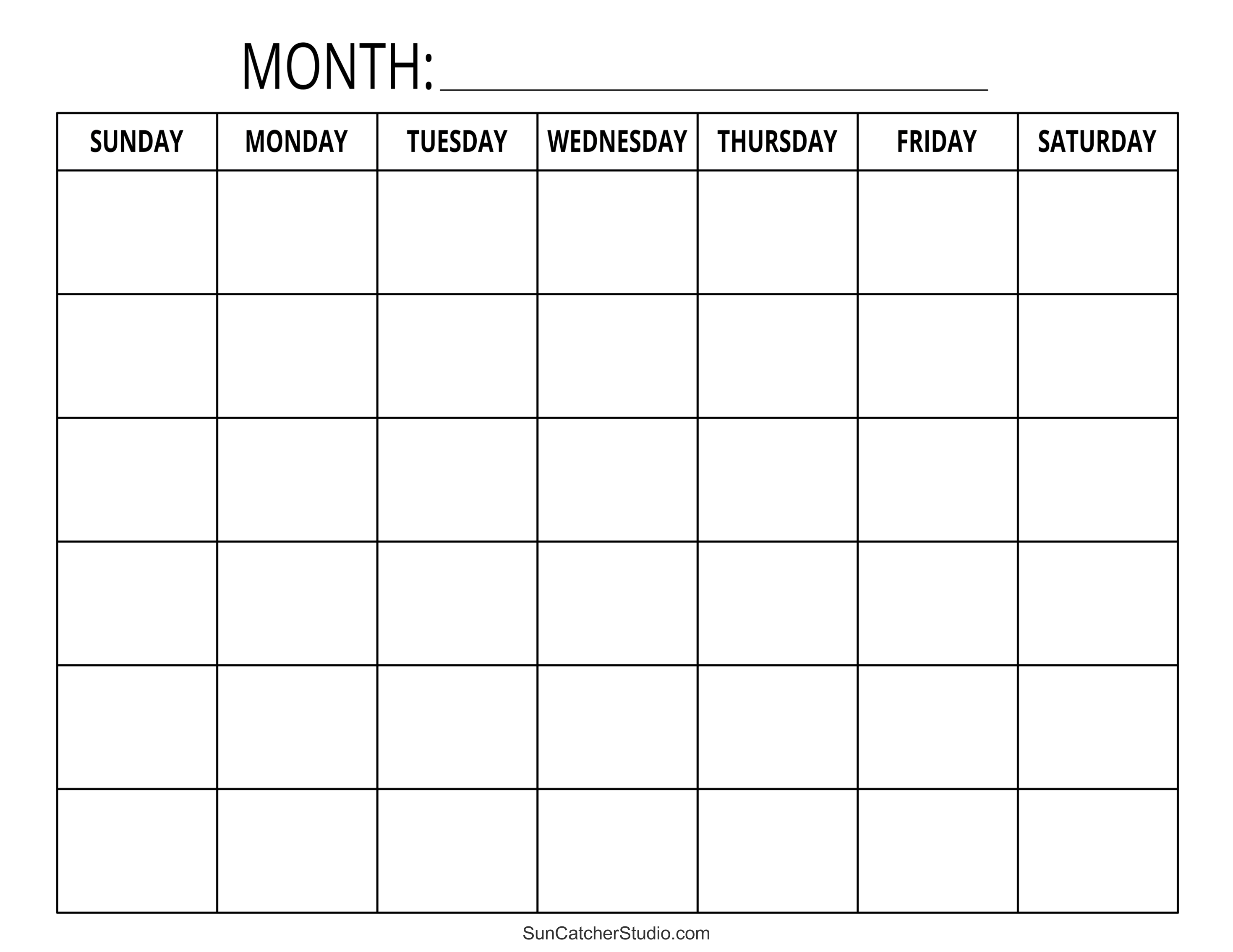monday friday calendar template