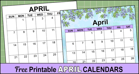 April 2025 Calendar (Printable)
