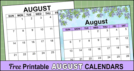 August 2026 Calendar (Free Printable)