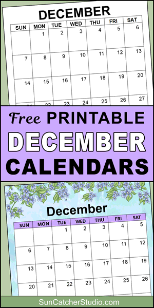 December 2025 printable calendar, free, DIY, monthly, blank, template, printable, PDF, PNG, print, download.