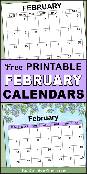 February 2024 printable calendar, free, DIY, monthly, blank, template, printable, PDF, PNG, print, download.