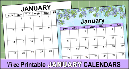 January 2025 Calendar (Printable)