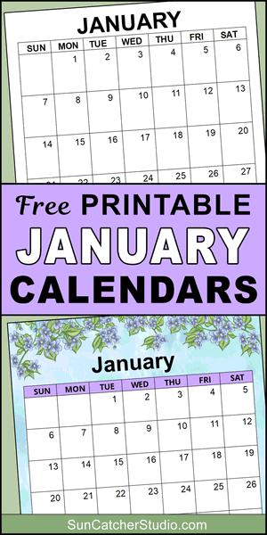January 2026 printable calendar, free, DIY, monthly, blank, template, printable, PDF, PNG, print, download.
