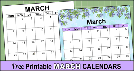 March 2026 Calendar (Free Printable)