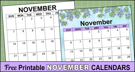 November 2026 Calendar (Free Printable)
