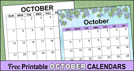 October 2026 Calendar (Free Printable)