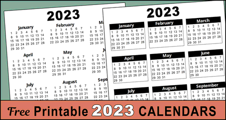 Free Printable 2023 Yearly Calendar