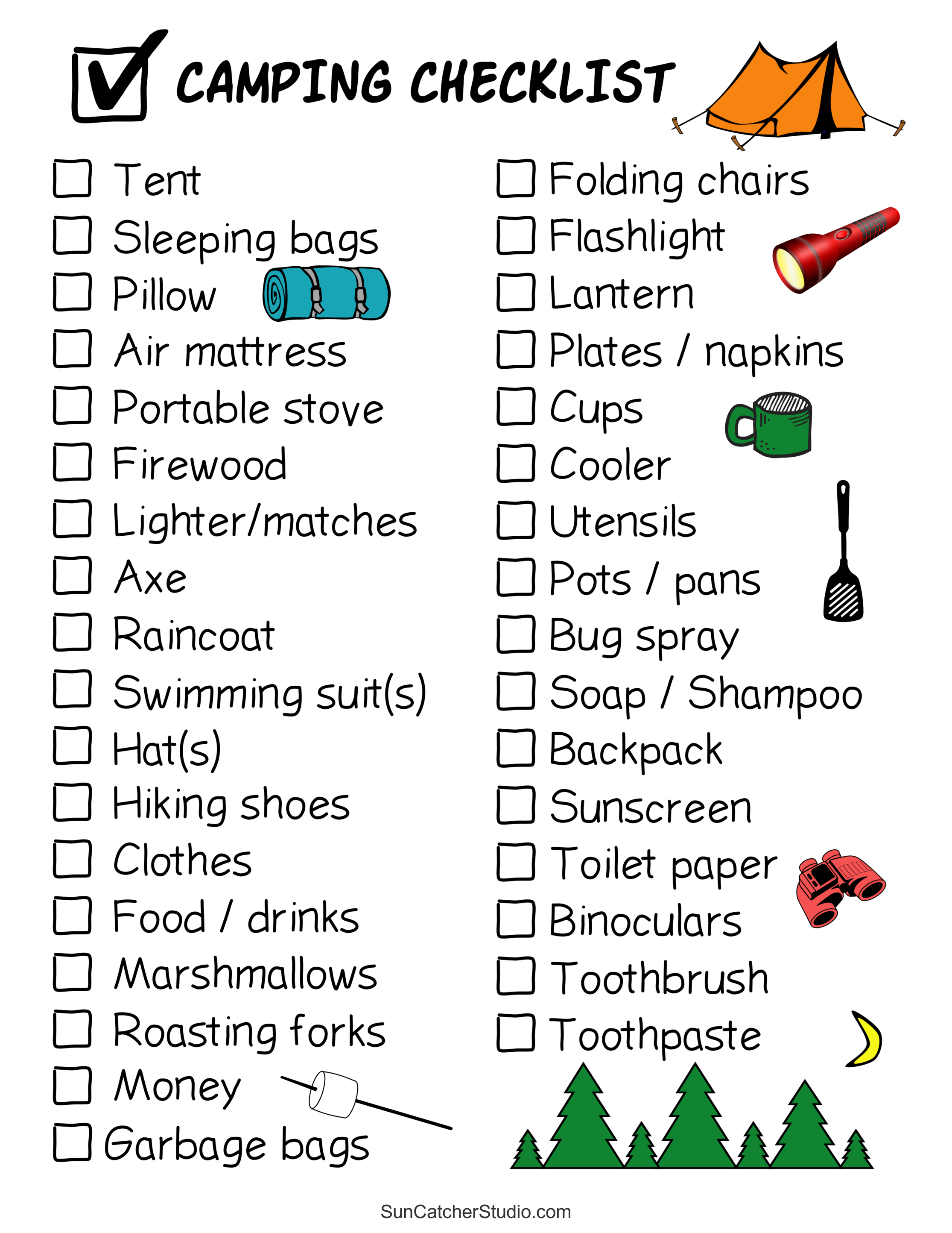 Camping Checklist Essentials: Must-Have Items - Aimless Travels