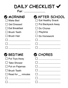 5. Daily Chore Chart Checklist. Free, printable, chore chart, kids, chore list, template, editable, daily, weekly, pdf, board, house, png, print, download, sheet.