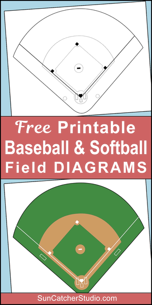 free, printable, baseball field, baseball diamond, DIY, diagram, layout, template, softball field, softball diamond, pdf, positions, diagram, field, blank, print, download.