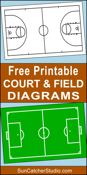 free, printable, court diagrams, field diagrams, layout, template, DIY, blank, sports, athletic, pdf, practice, sheets, paper, print, download, basketball, baseball, soccer.