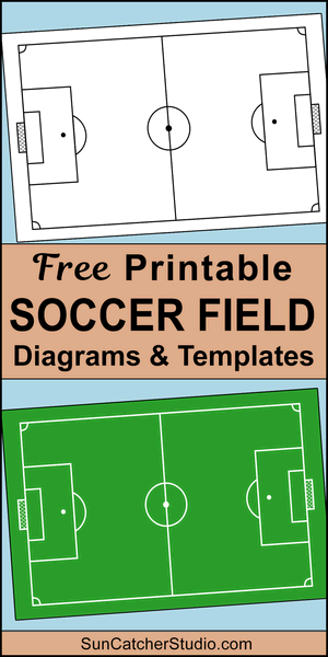 Printable, soccer field diagram, soccer, field, pitch, diagram, DIY, layout, template, free, pdf, blank, court, athletic, sports, youth, high school, coaching, print, download.