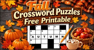 Fall Crossword Puzzles