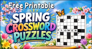 Spring Crossword Puzzles