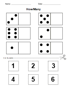 5. Kindergarten cut and paste numbers activity. Printable, free, cut and paste, worksheets, cutting, pasting, glue, activity, activities, preschool, color, practice, template, scissors, preschoolers, kindergarten, pdf, sheets, paper, print, download.