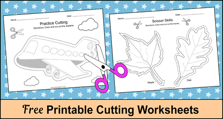Free Printable Cutting Worksheets for Preschoolers