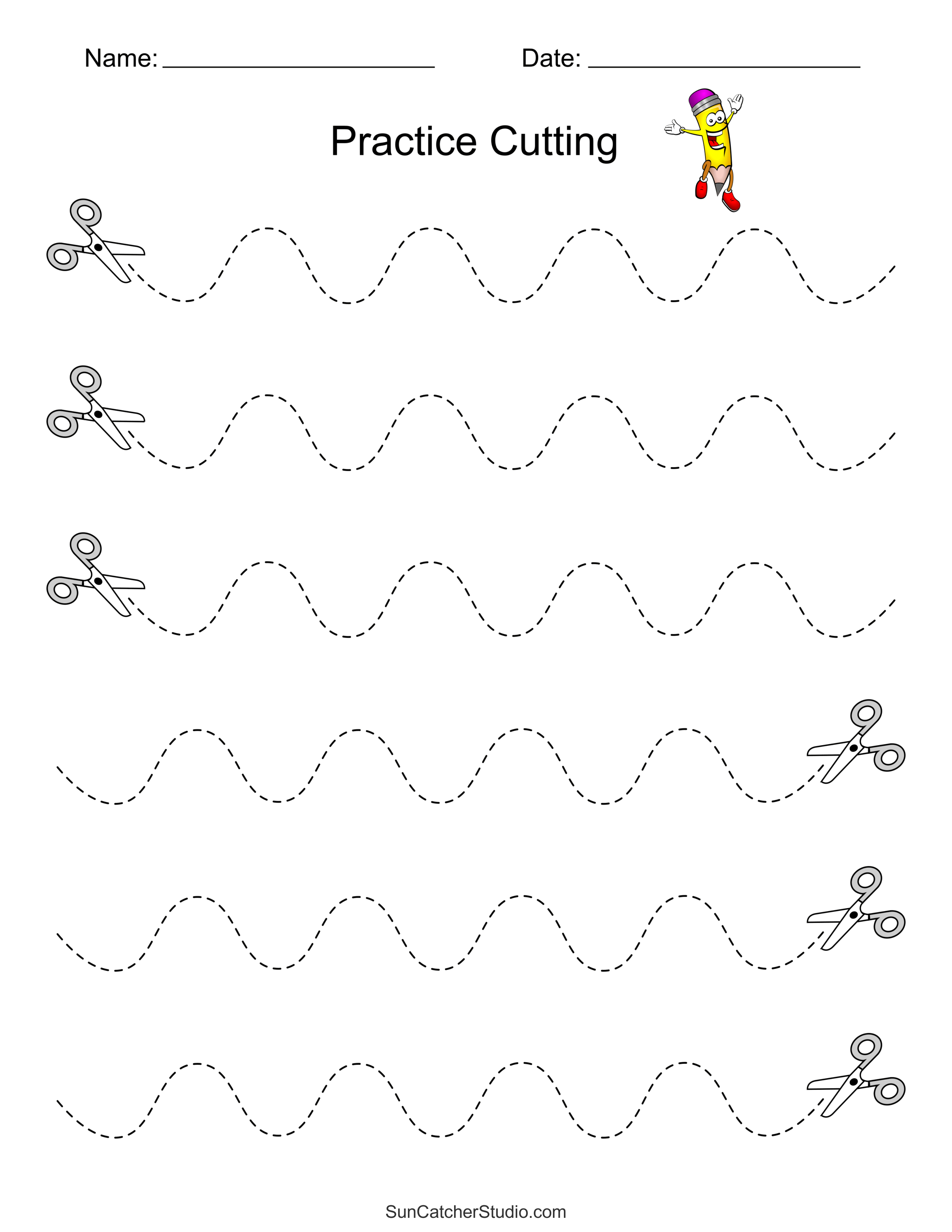 Printable Cutting Practice Worksheets Printable Cutting Practice Worksheets