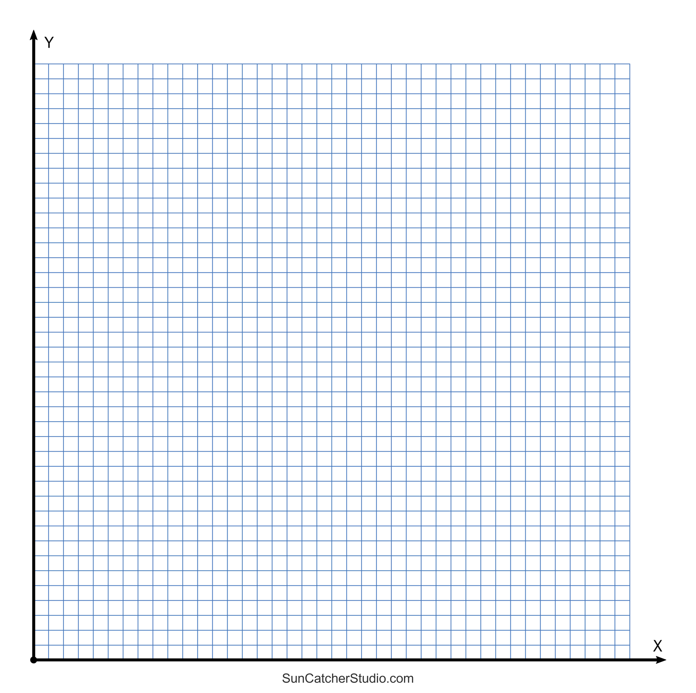 Grid Paper (Printable 4 Quadrant Coordinate Graph Paper Templates) – DIY  Projects, Patterns, Monograms, Designs, Templates