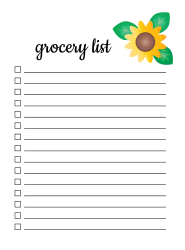 Grocery list template. Free printable grocery list template, pdf, shopping list, notes, organized, print, download, online.