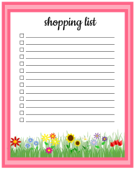 Grocery list. Free printable grocery list template, pdf, shopping list, notes, organized, print, download, online.