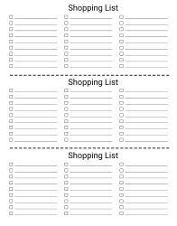 Free Printable Grocery List Templates (PDF): Shopping Lists – DIY ...