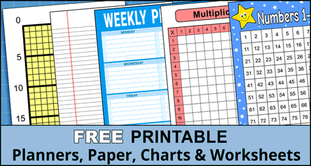Free Printable Paper (Graph, Lined, Notebook Templates)