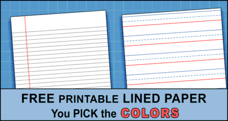 Free Printable Lined Paper (Handwriting, Notebook Templates)