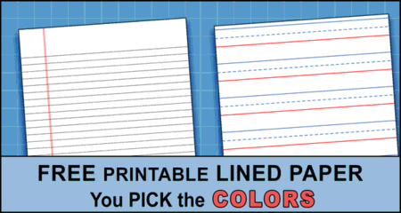 FREE Lined Paper Printable  Many Templates are Available