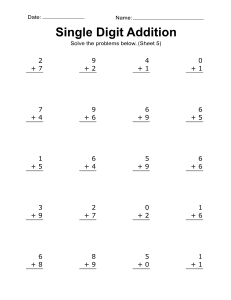 Addition worksheet, addition problems, 5. Addition worksheet for kindergarten. (20 problems) free, printable, math drills, kindergarten, 1st grade, easy, simple, print, download.