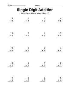 Addition worksheet, addition problems, 7. Kindergarten addition worksheet. (20 problems) free, printable, math drills, kindergarten, 1st grade, easy, simple, print, download.