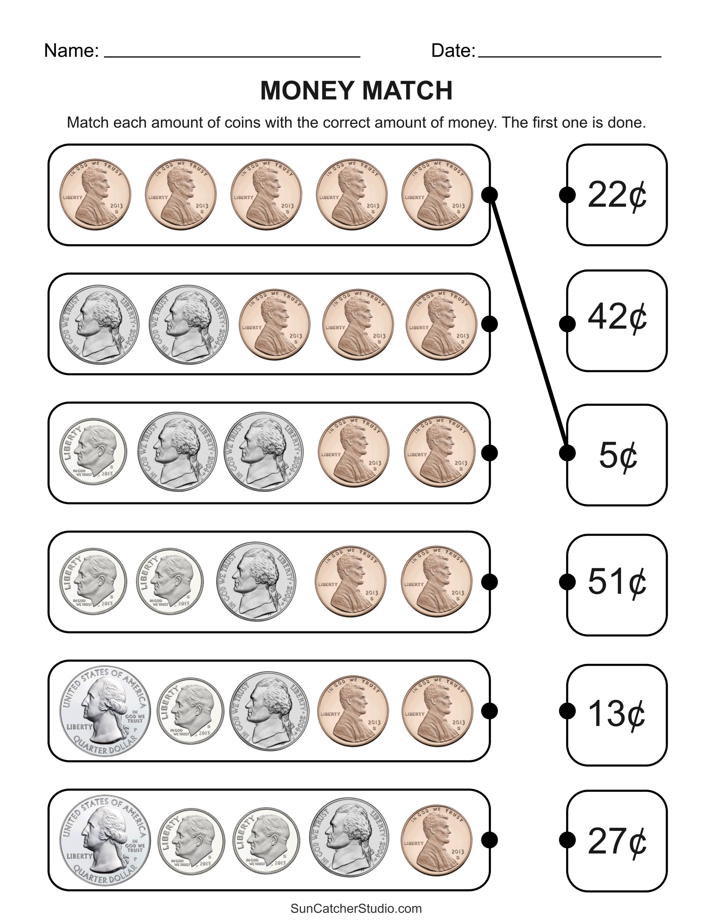 Printable Coin Worksheets Printable Coin Worksheets
