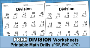 Division Worksheets