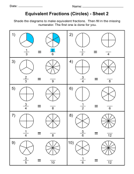 Equivalent Fractions (Finding and Writing Equal Fractions) – DIY ...