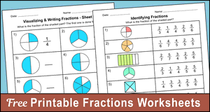 Fractions Worksheets