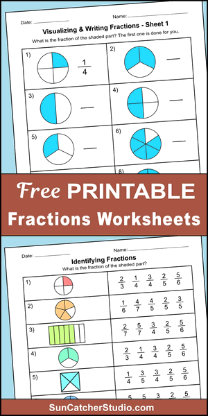 Free, printable, fractions worksheet, fractions, worksheet, comparing, DIY, identifying, practice, writing, pdf, sheets, paper, print, download, Grade 1, Grade 2.