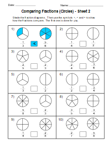 Free Printable Fractions Worksheets (Comparing & Identifying) – DIY ...